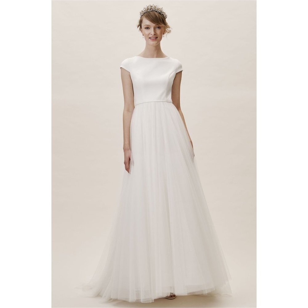BHLDN Jenny Yoo Fitzwater Wedding Gown Size 4